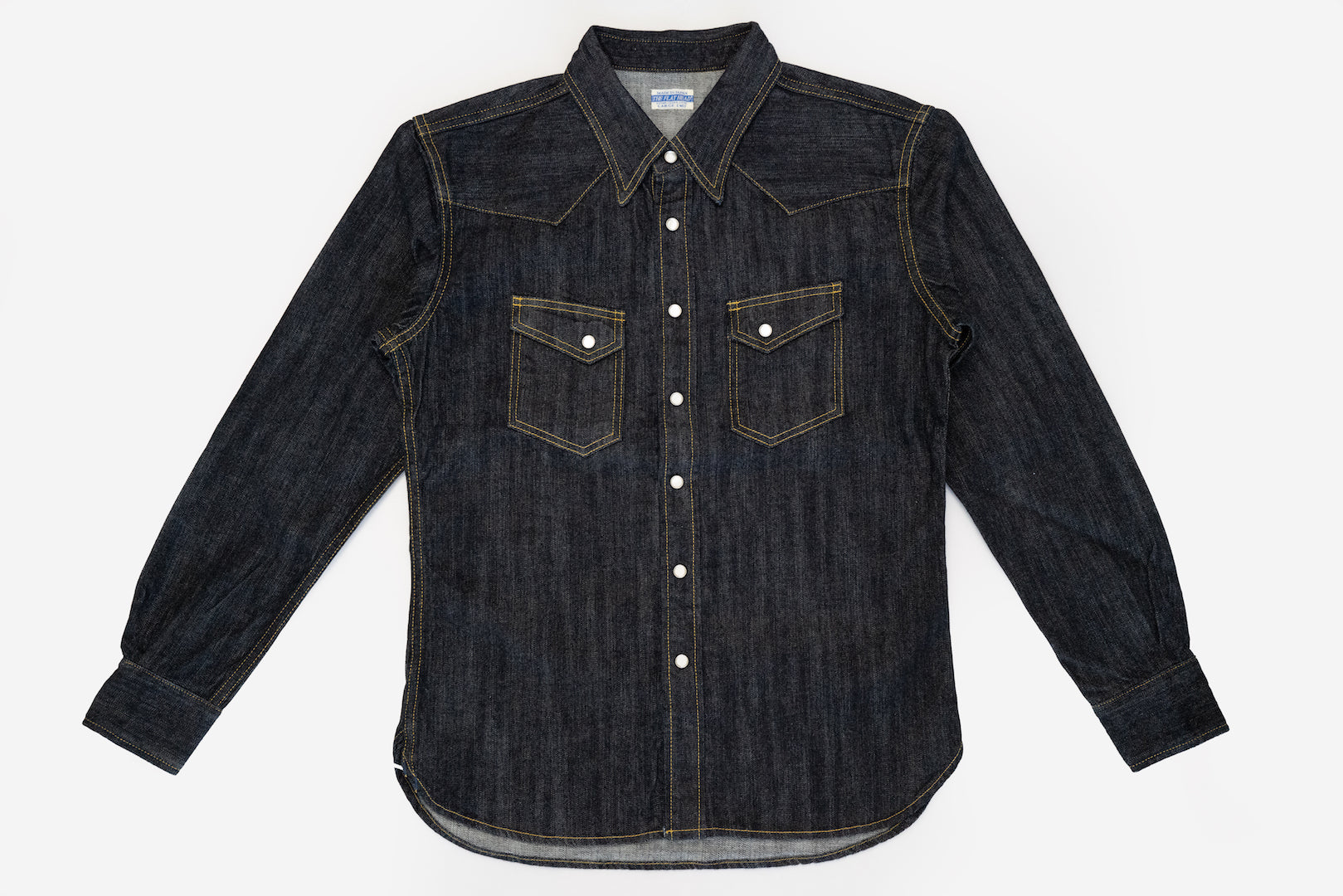 The Flat Head 10oz "Type 1" Indigo Dyed Denim Western Shirt