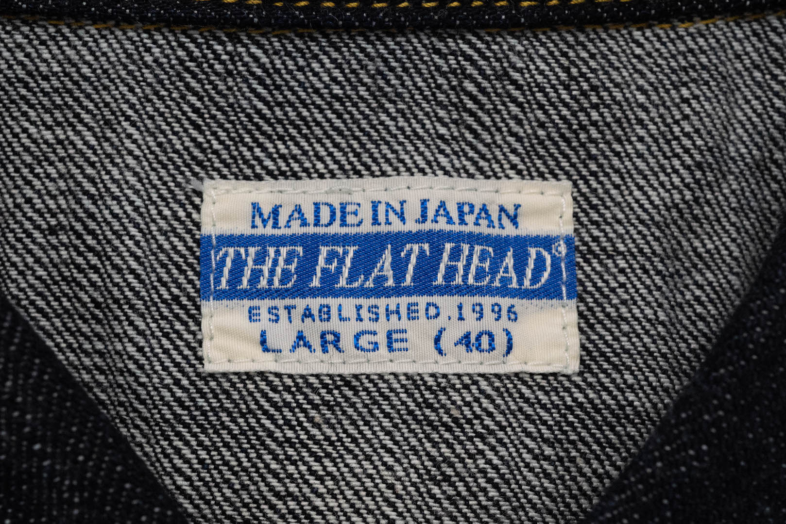 The Flat Head 10oz "Type 1" Indigo Dyed Denim Western Shirt