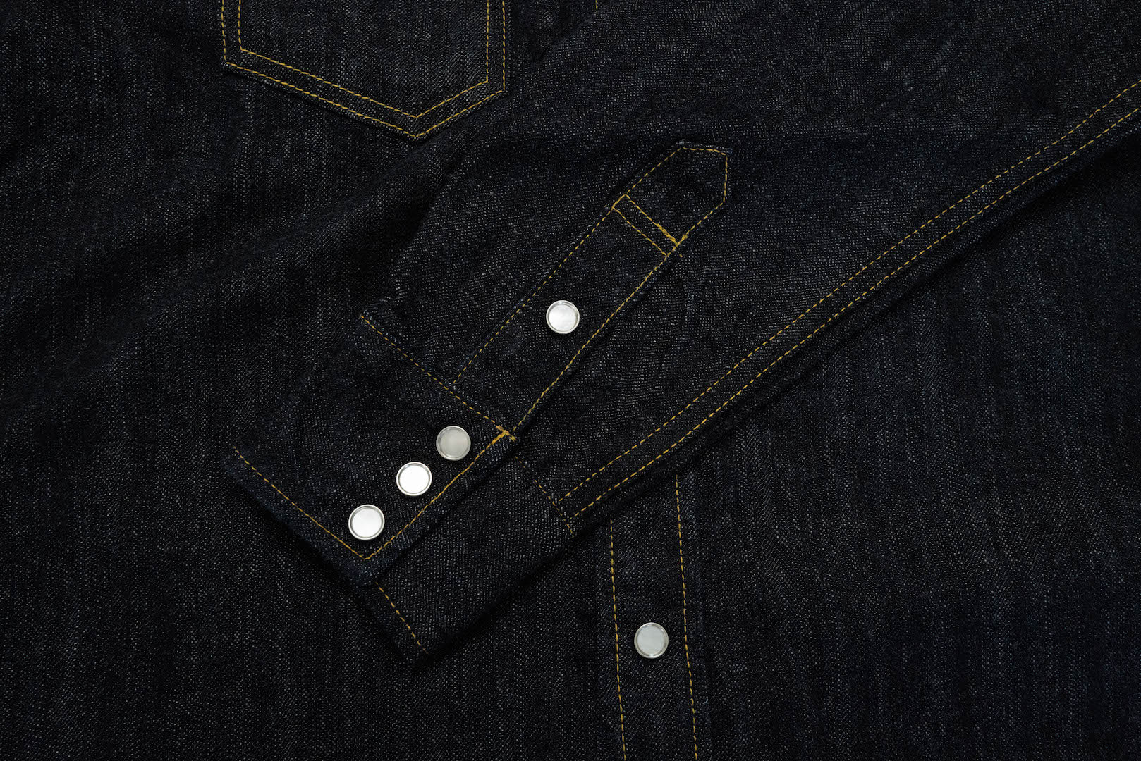 The Flat Head 10oz "Type 1" Indigo Dyed Denim Western Shirt