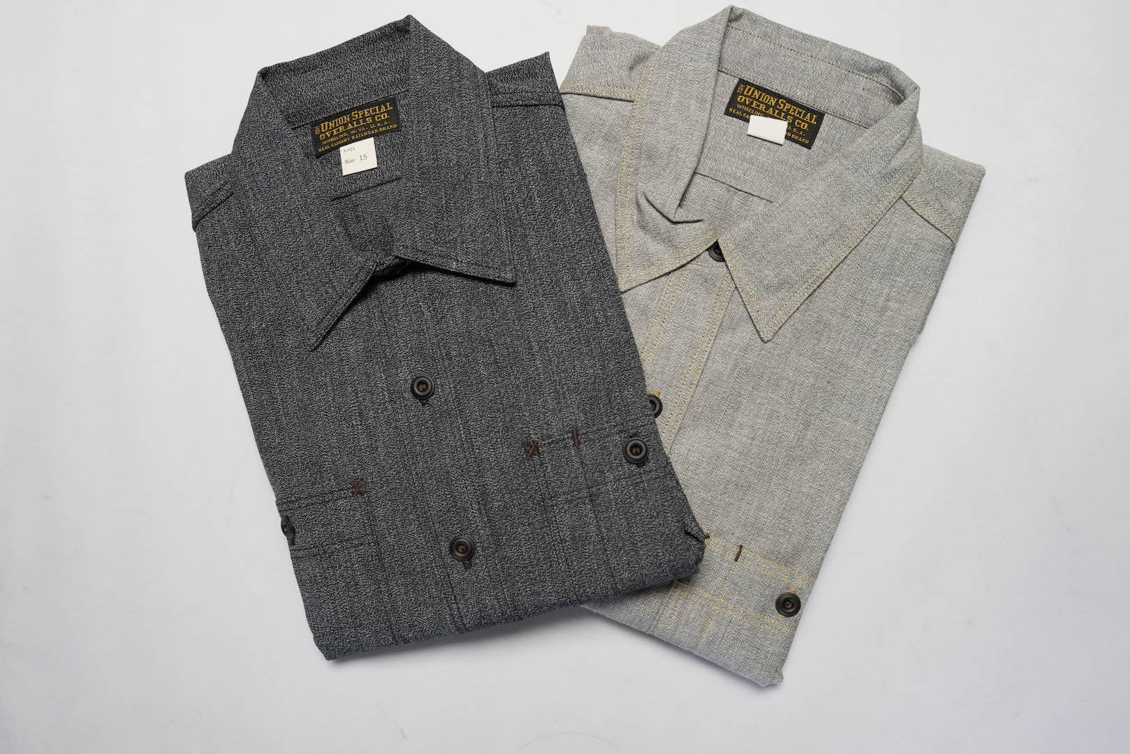 Freewheelers 8oz "Neal" Selvage Chambray Shirt (Black Pepper)