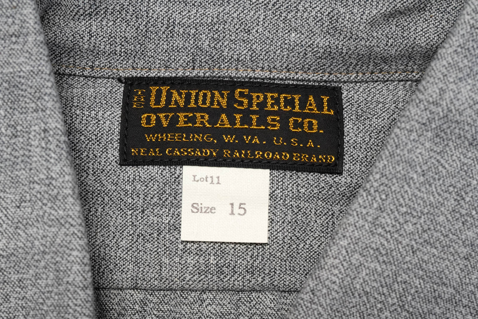 Freewheelers 8oz "Neal" Selvage Chambray Shirt (White Pepper)