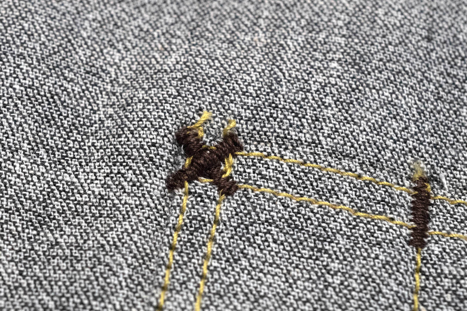 Freewheelers 8oz "Neal" Selvage Chambray Shirt (White Pepper)