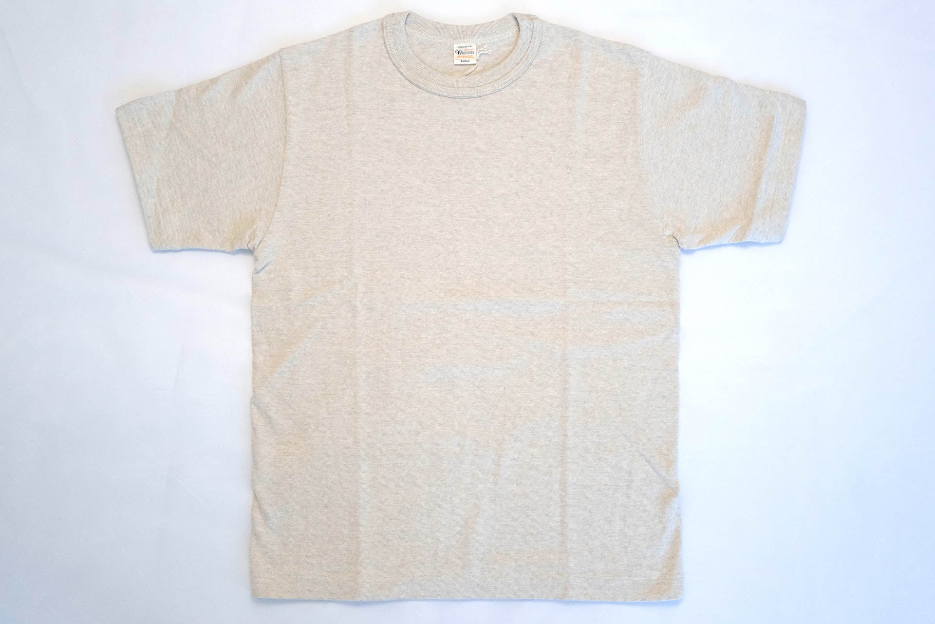 Warehouse 5.5oz "Bamboo Textured" Plain Tee (Oatmeal)