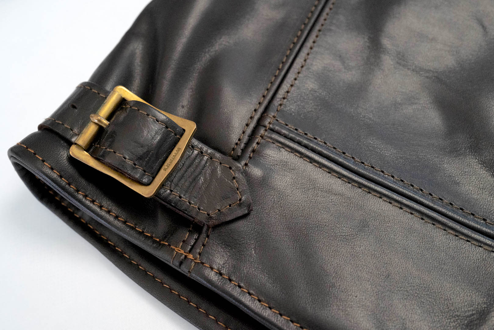 The Flat Head Horsehide 50s Single Riders Jacket (Black Tea-Cored)