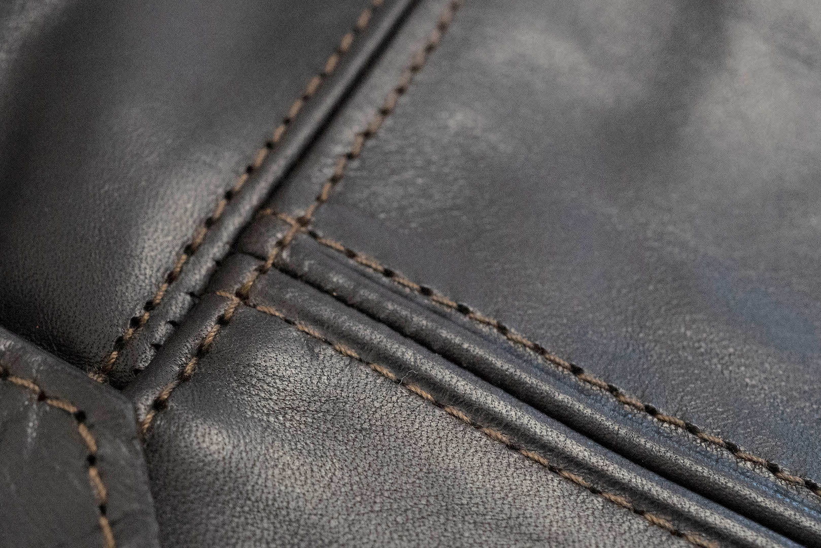 The Flat Head Horsehide 50s Single Riders Jacket (Black Tea-Cored)