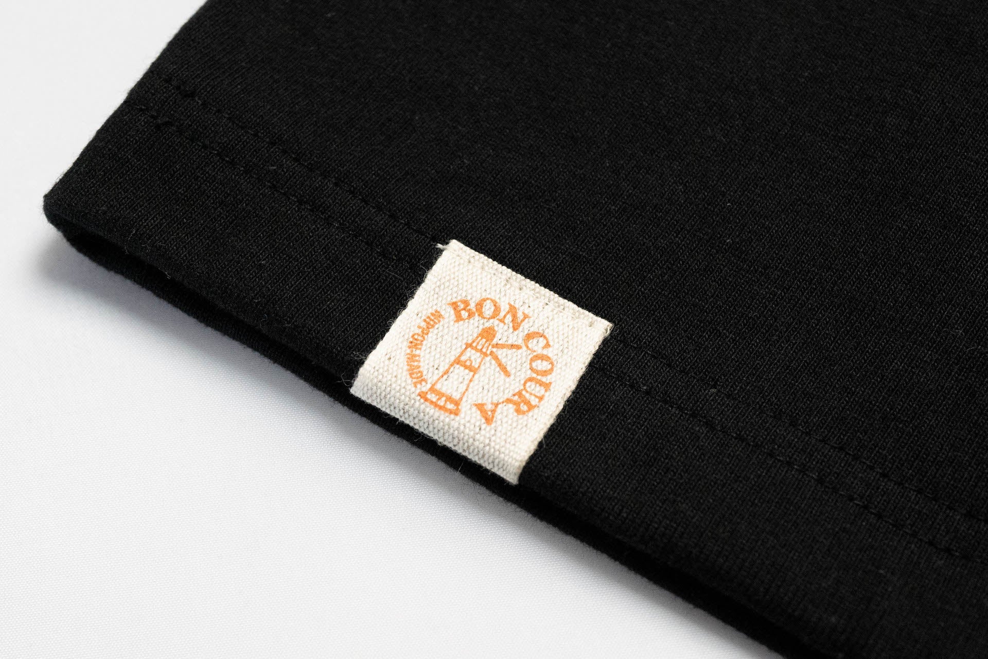 Boncoura 10oz Ultra Heavy Loopwheeled Pocket Tee (Black)