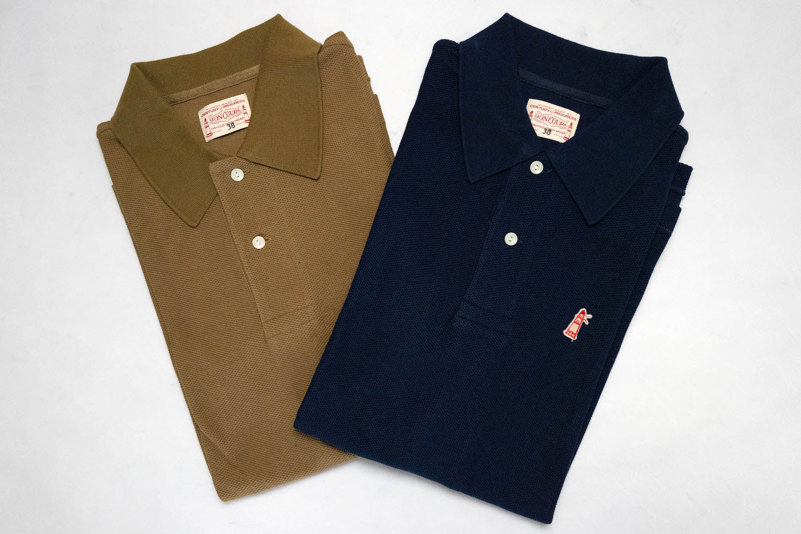 Boncoura Heavyweight Polo Shirt (Navy)