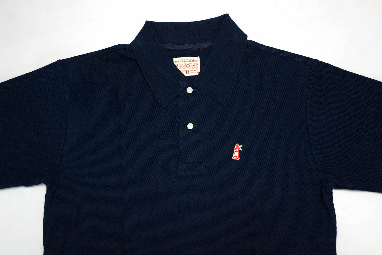 Boncoura Heavyweight Polo Shirt (Navy)