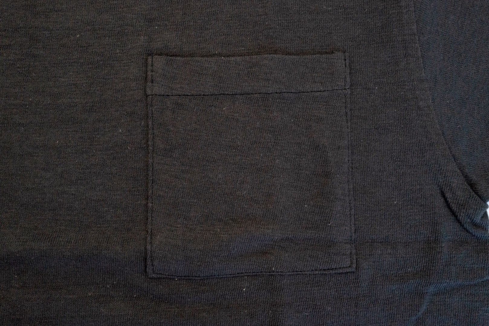 Warehouse 5.5oz "Bamboo Textured" Pocket Tee (Black)