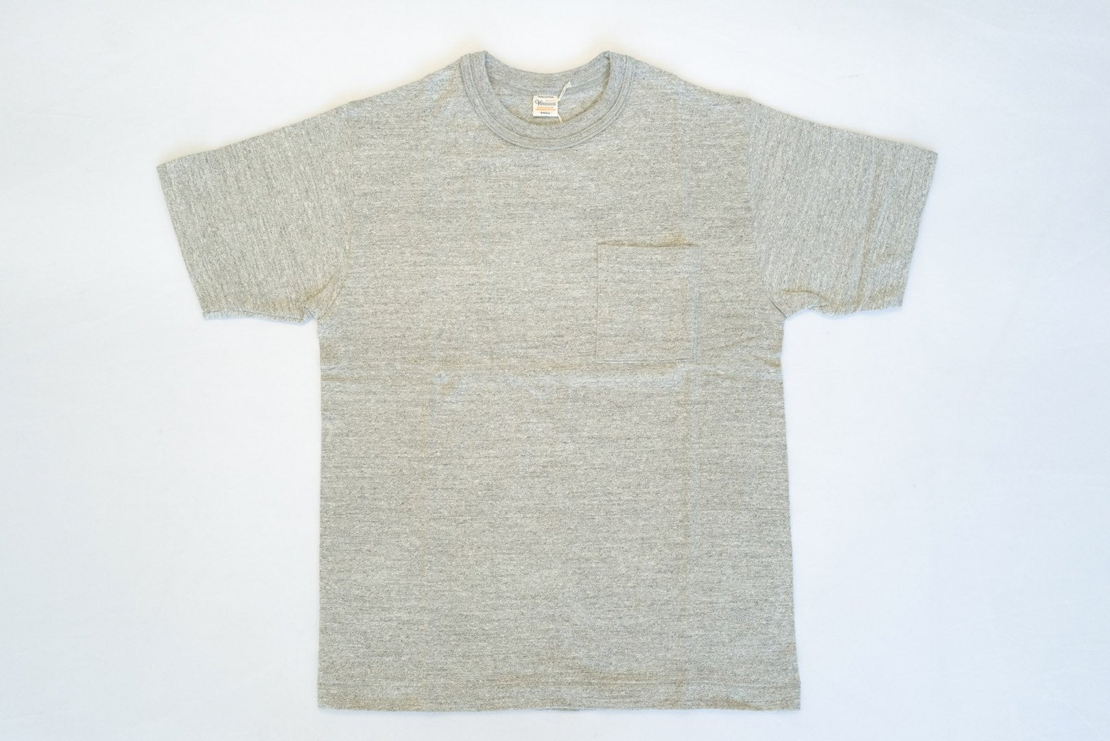 Warehouse 5.5oz "Bamboo Textured" Pocket Tee (Heather Grey)