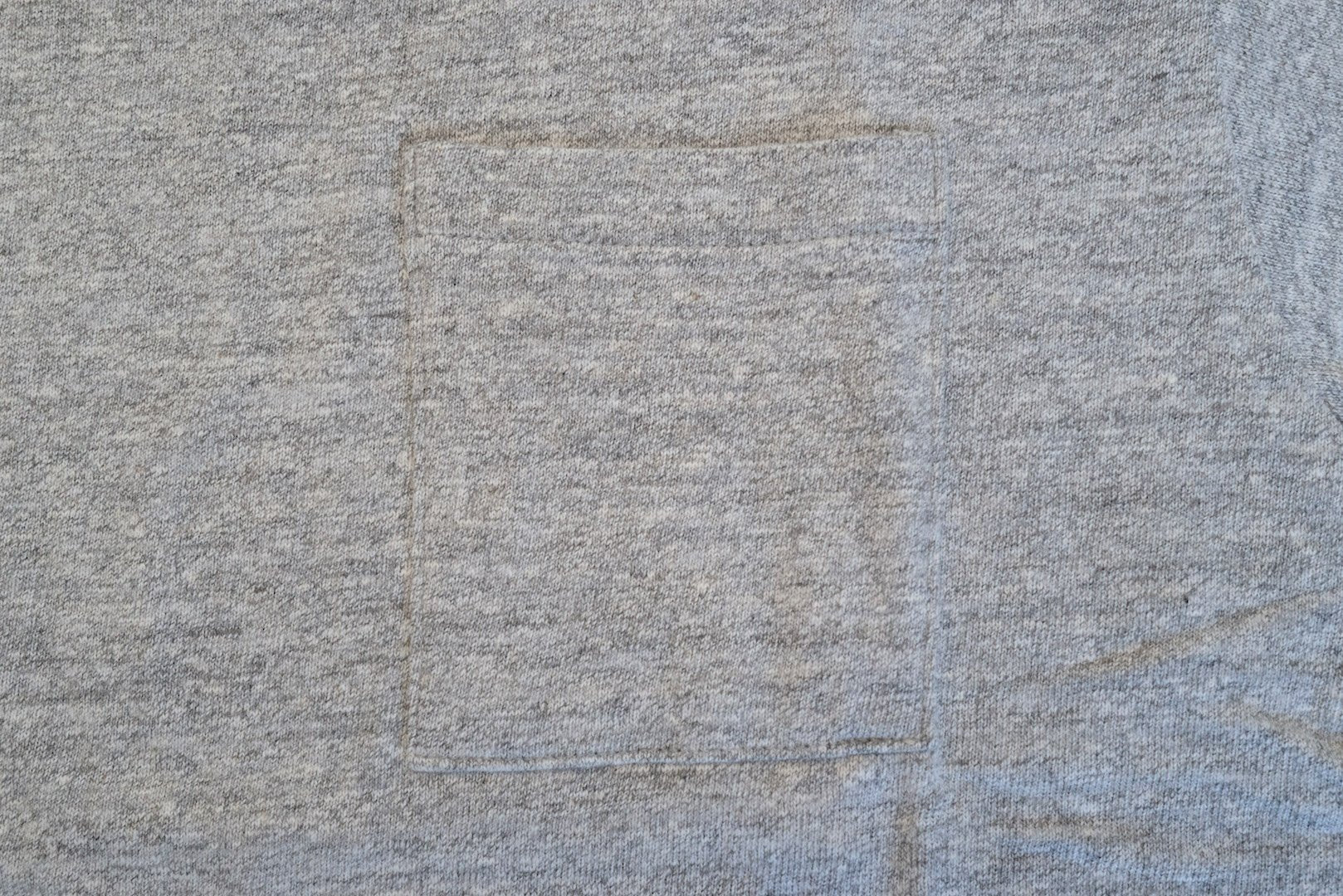 Warehouse 5.5oz "Bamboo Textured" Pocket Tee (Heather Grey)