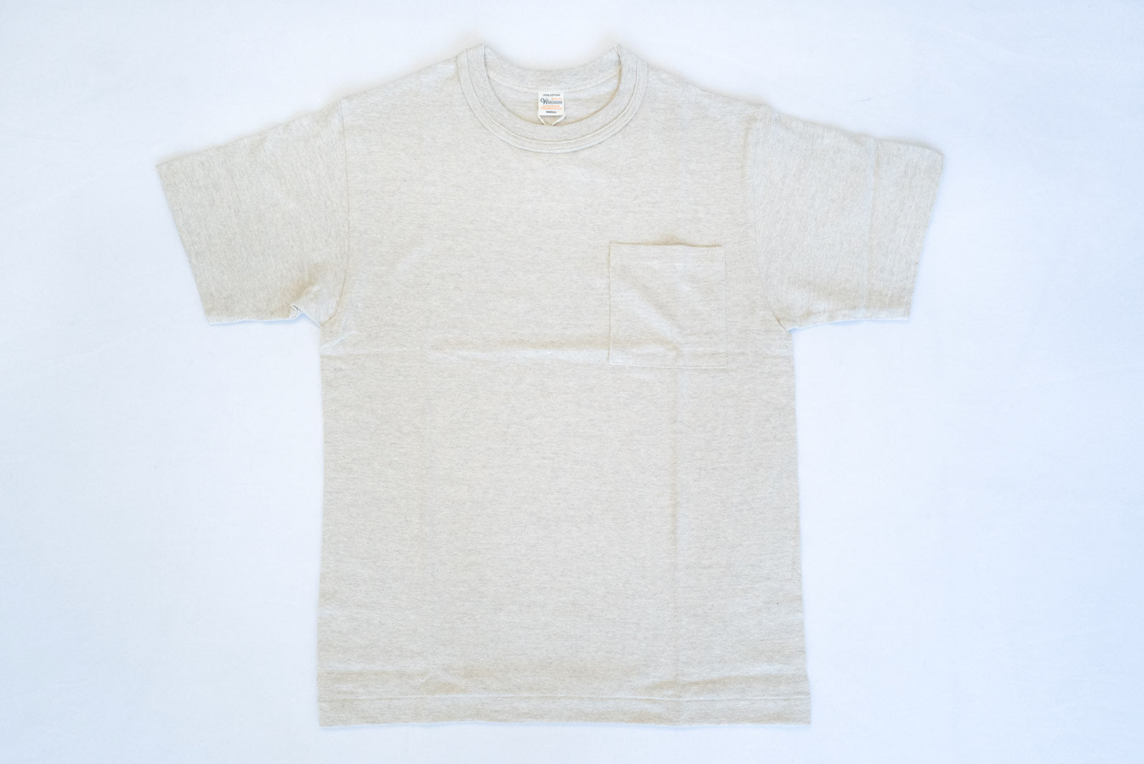 Warehouse 5.5oz "Bamboo Textured" Pocket Tee (Oatmeal)