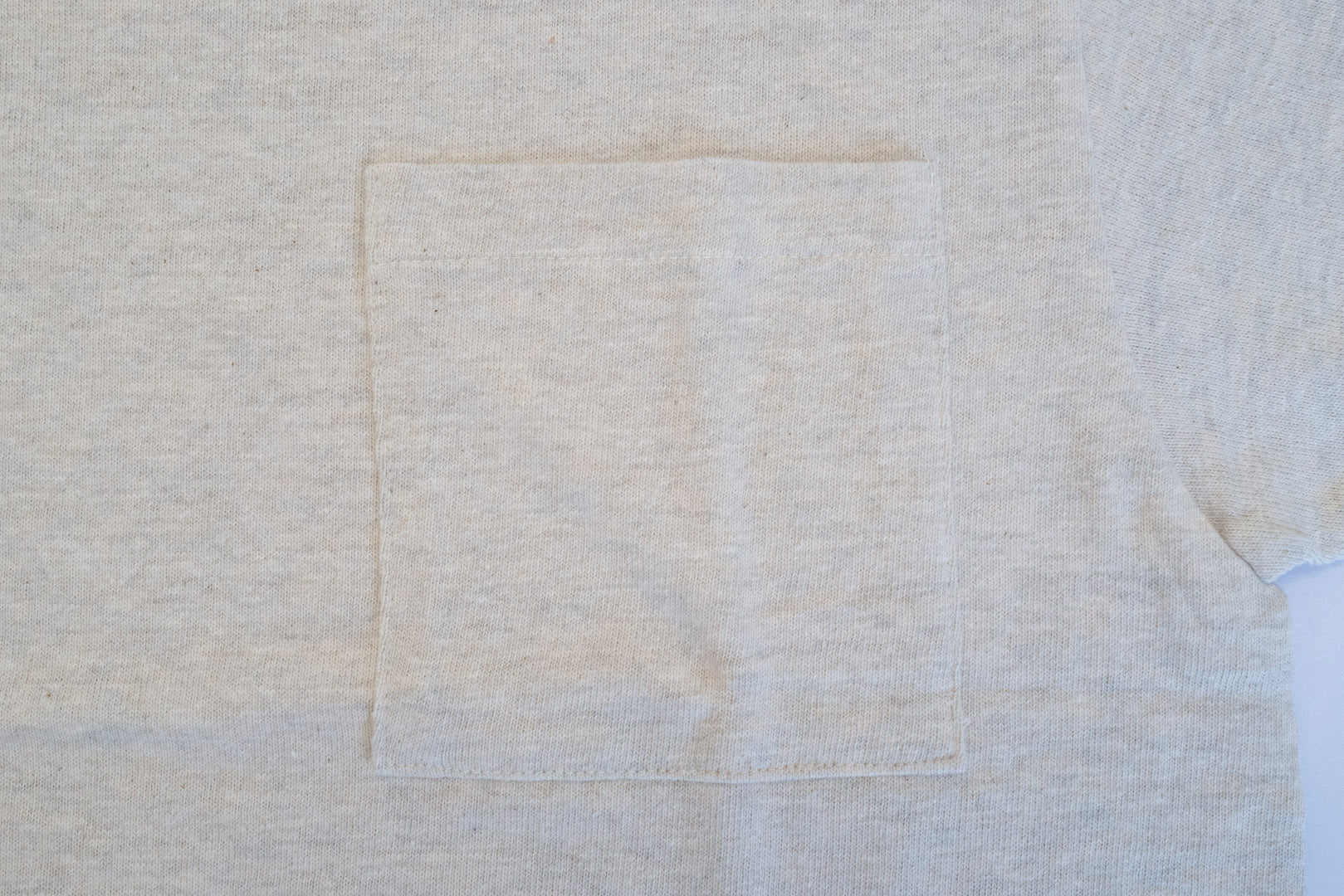 Warehouse 5.5oz "Bamboo Textured" Pocket Tee (Oatmeal)
