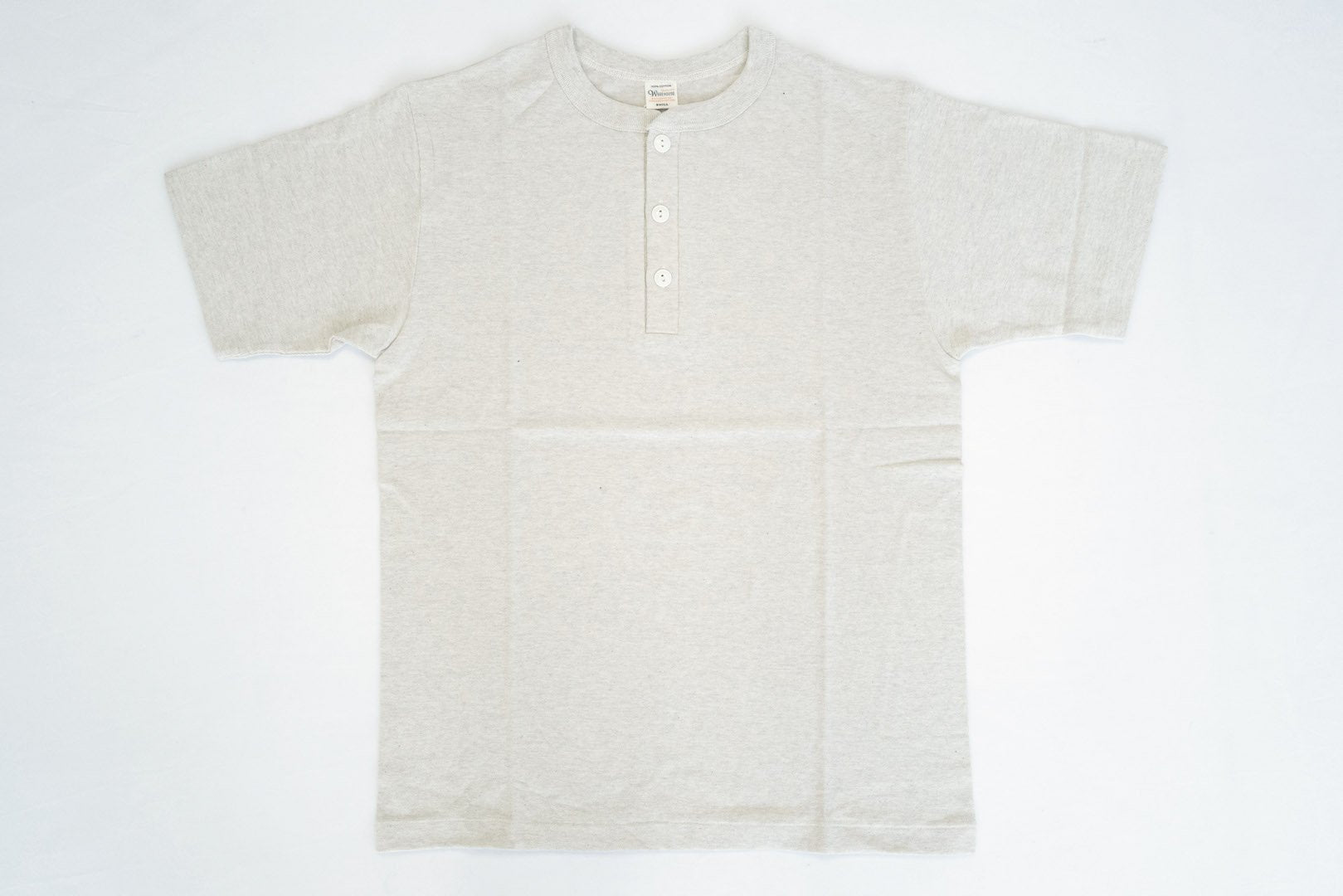 Warehouse 5.5oz "Bamboo Textured" Henley Tee (Oatmeal)