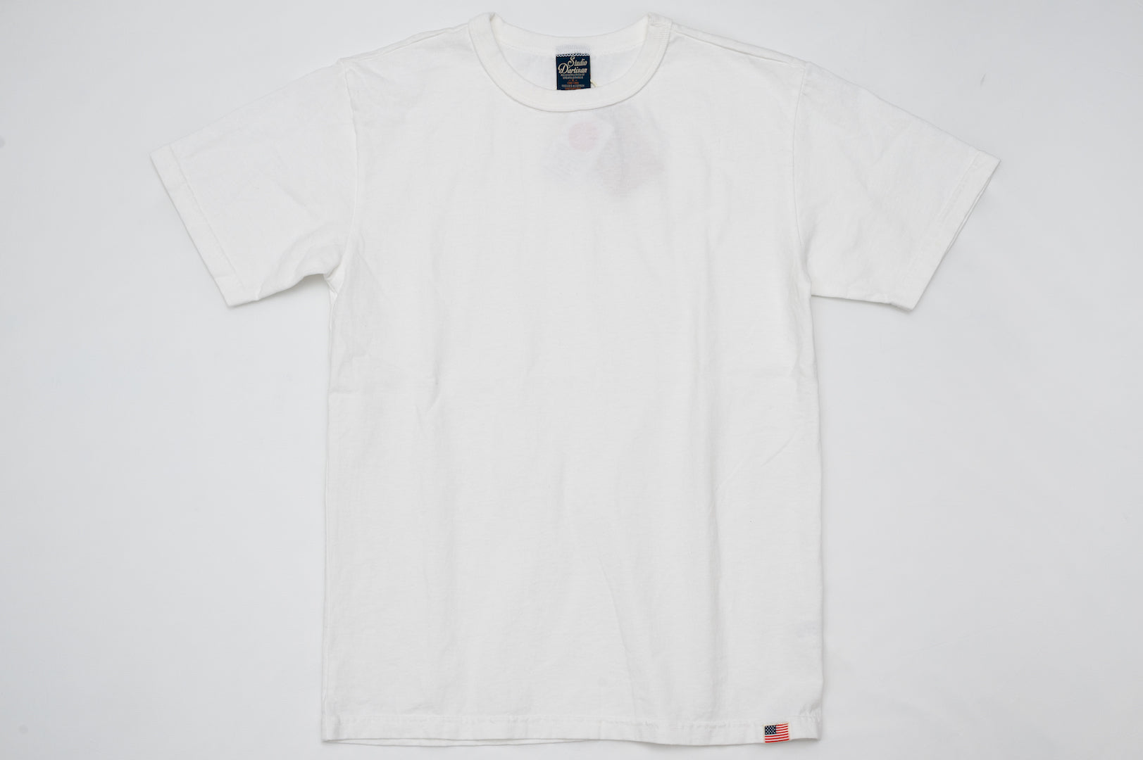 Studio D'Artisan 7oz 'USA Cotton' Loopwheeled Tee (White)