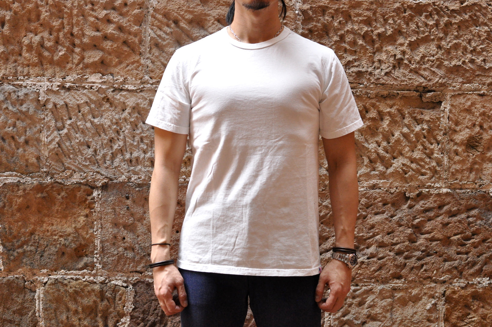 Studio D'Artisan 7oz 'USA Cotton' Loopwheeled Tee (White)