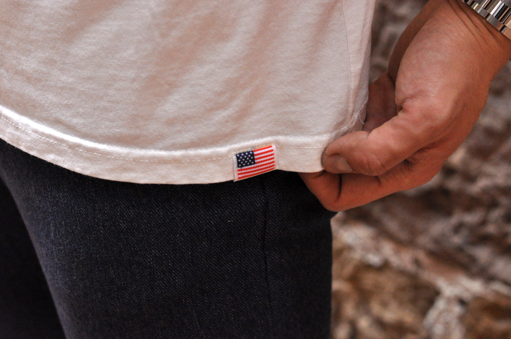 Studio D'Artisan 7oz 'USA Cotton' Loopwheeled Tee (White)