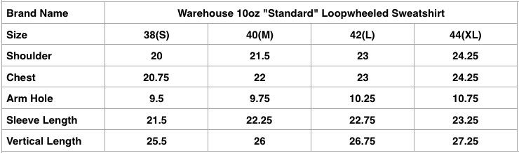 Warehouse Lot.401 10oz "Standard" Loopwheeled Sweatshirt (Heather Grey)