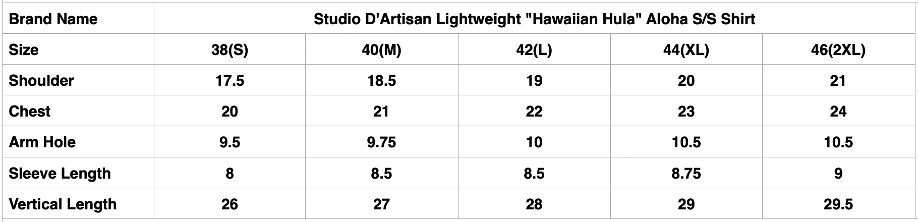 Studio D'Artisan Lightweight "Hawaiian Hula" Aloha S/S Shirt