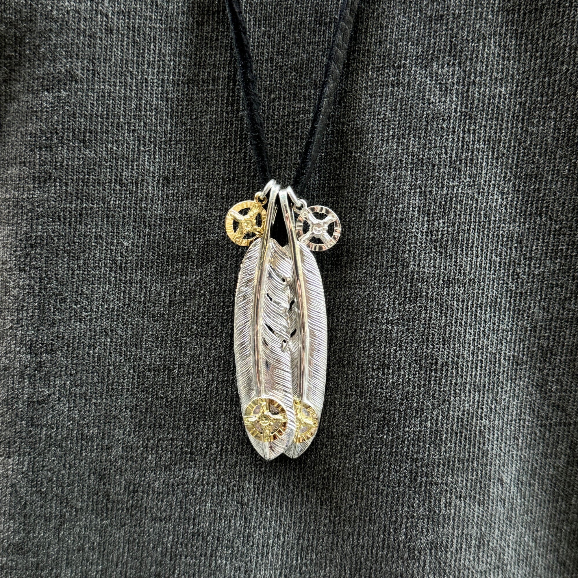 First Arrow's 18K Gold "Medicine Mark" Mini Pendant (P-775)