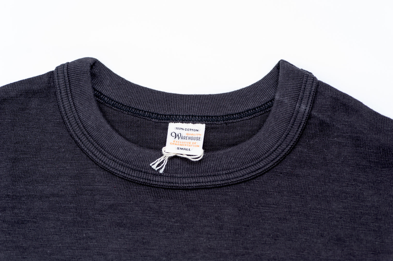 Warehouse 5.5oz "Bamboo Textured" Plain Tee (Black)