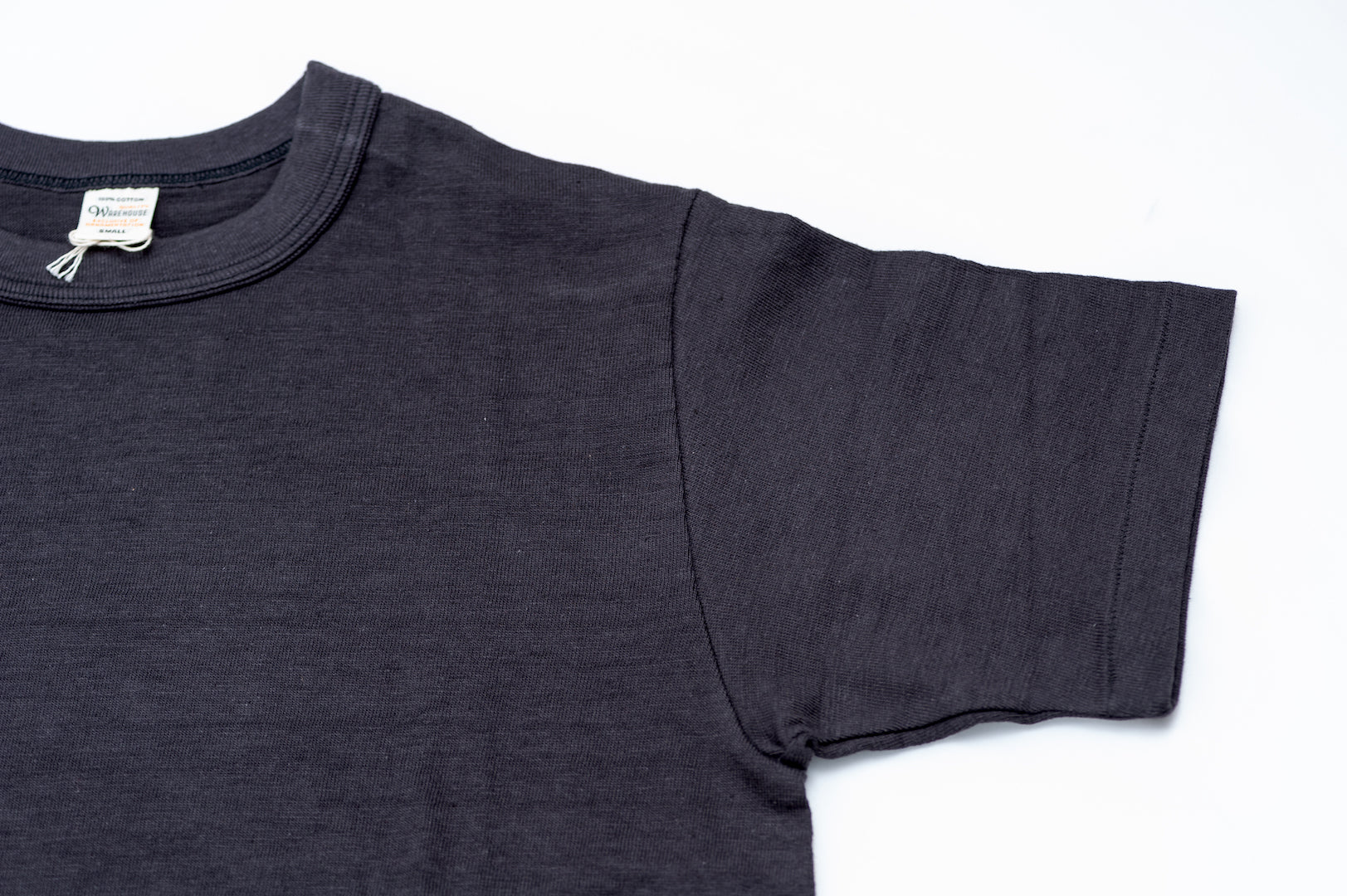 Warehouse 5.5oz "Bamboo Textured" Plain Tee (Black)
