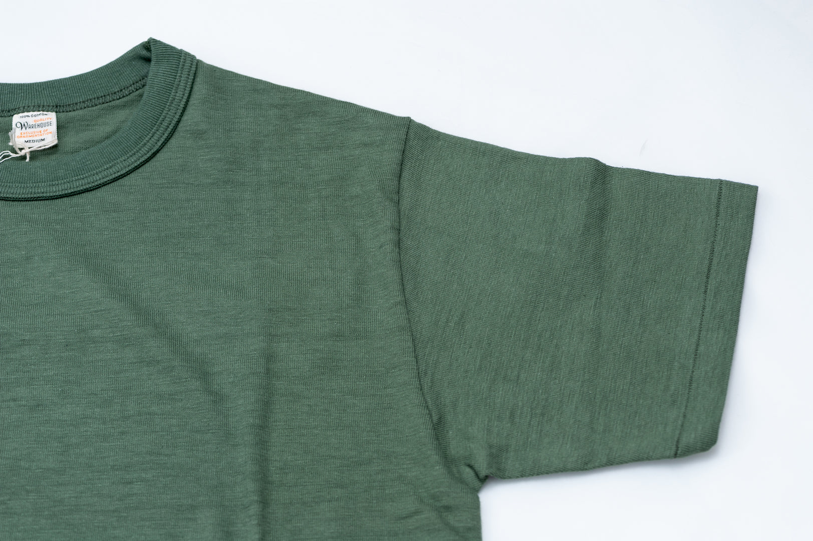 Warehouse 5.5oz "Bamboo Textured" Plain Tee (Green)