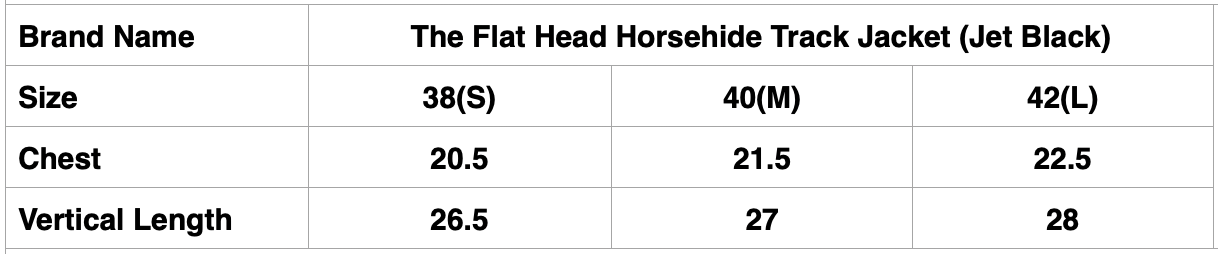 The Flat Head Horsehide Track Jacket (Jet Black)