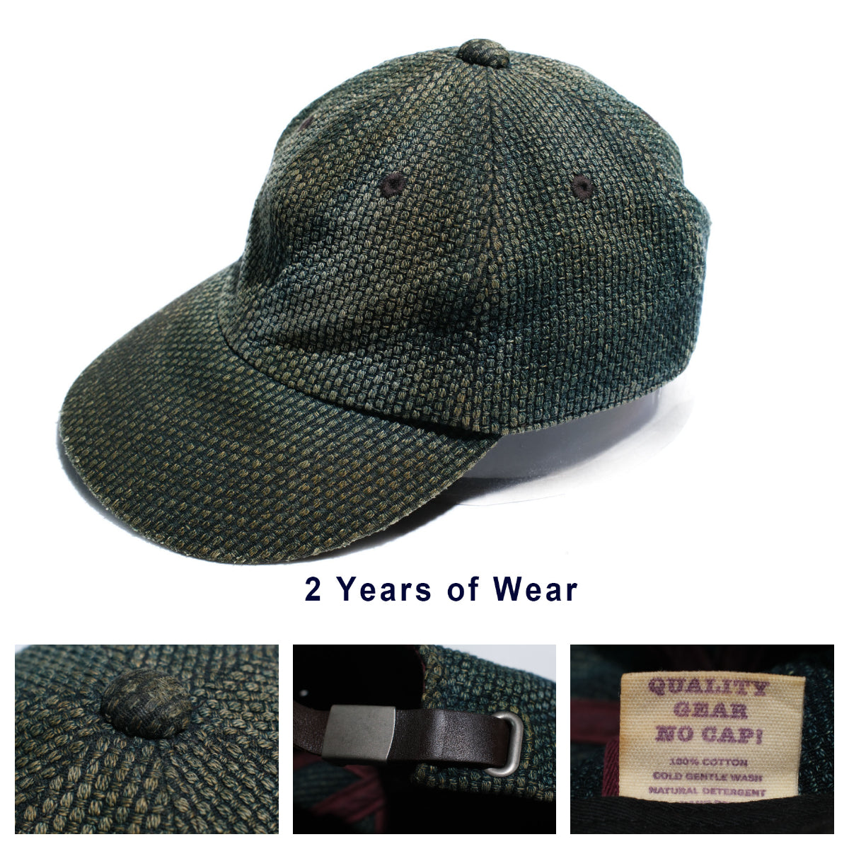 Unique Garment 'Playa' Sashiko Ball Cap (Indigo)