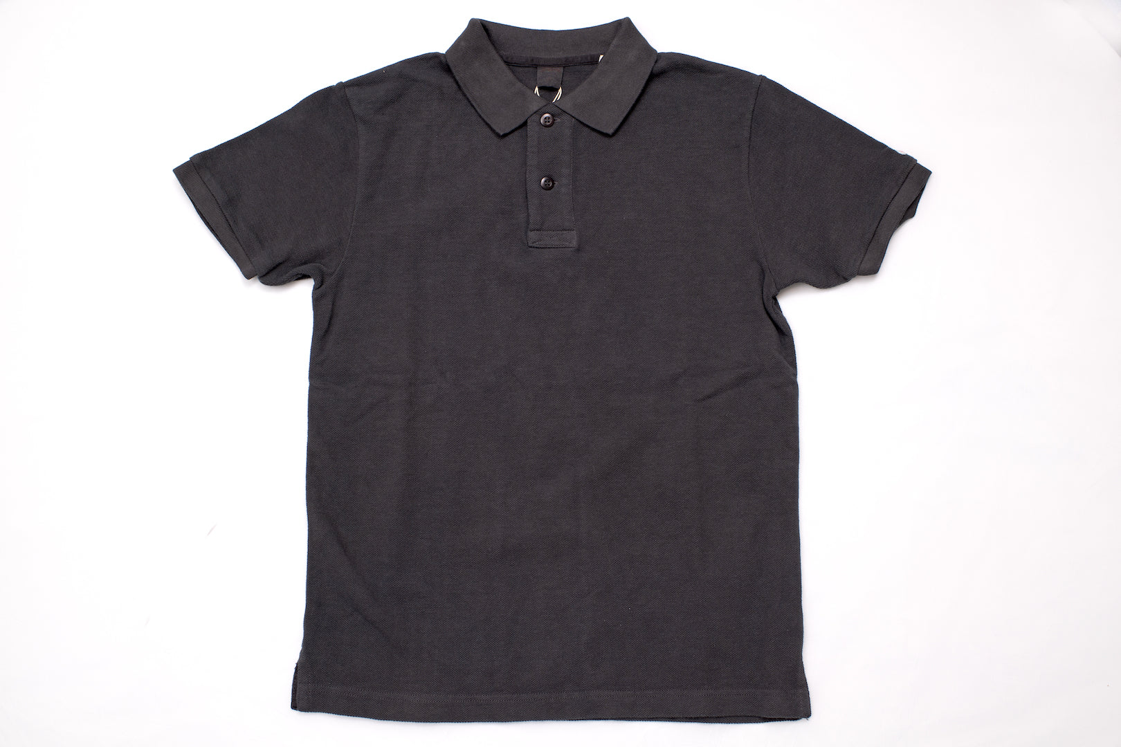 UES Ultra-Heavyweight Slubby Polo Shirt (Black)