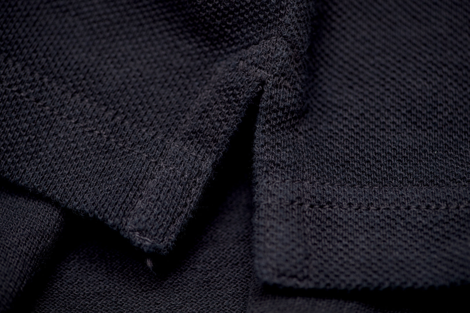 UES Ultra-Heavyweight Slubby Polo Shirt (Black)