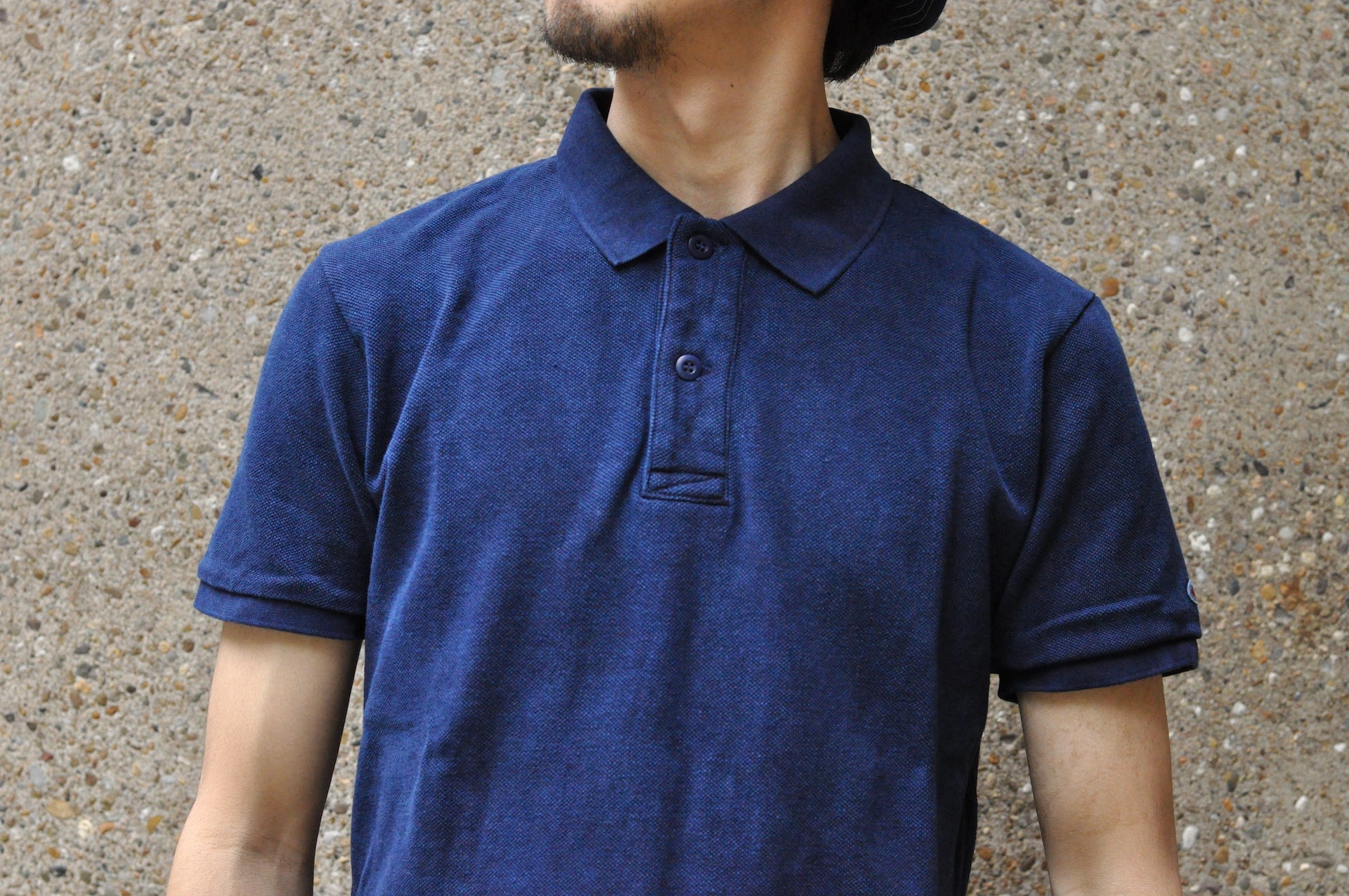 UES Ultra-Heavyweight Slubby Polo Shirt (Indigo)