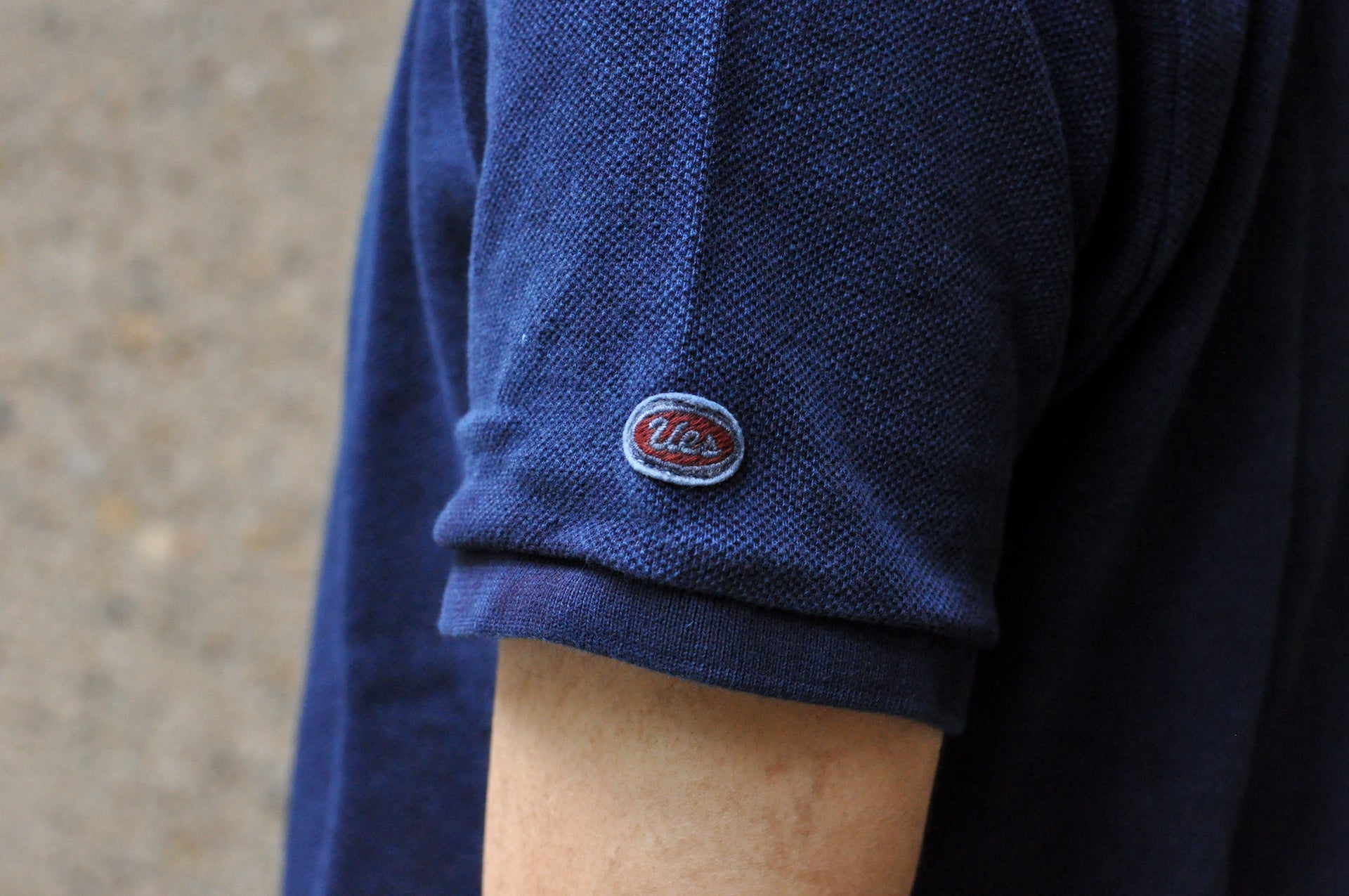 UES Ultra-Heavyweight Slubby Polo Shirt (Indigo)