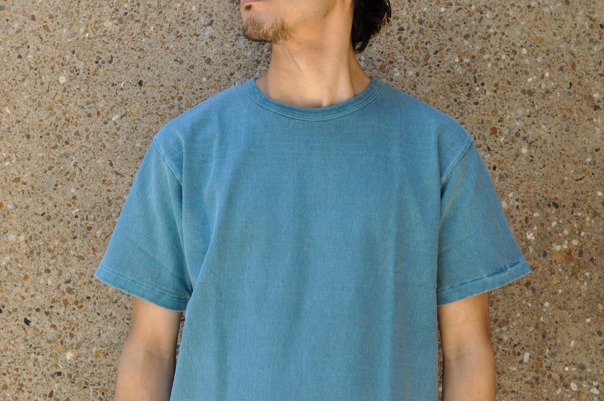Dubble Works 9oz "Ultra-Heavy" Pigment Dyed Loopwheeled Tee (Turquoise)