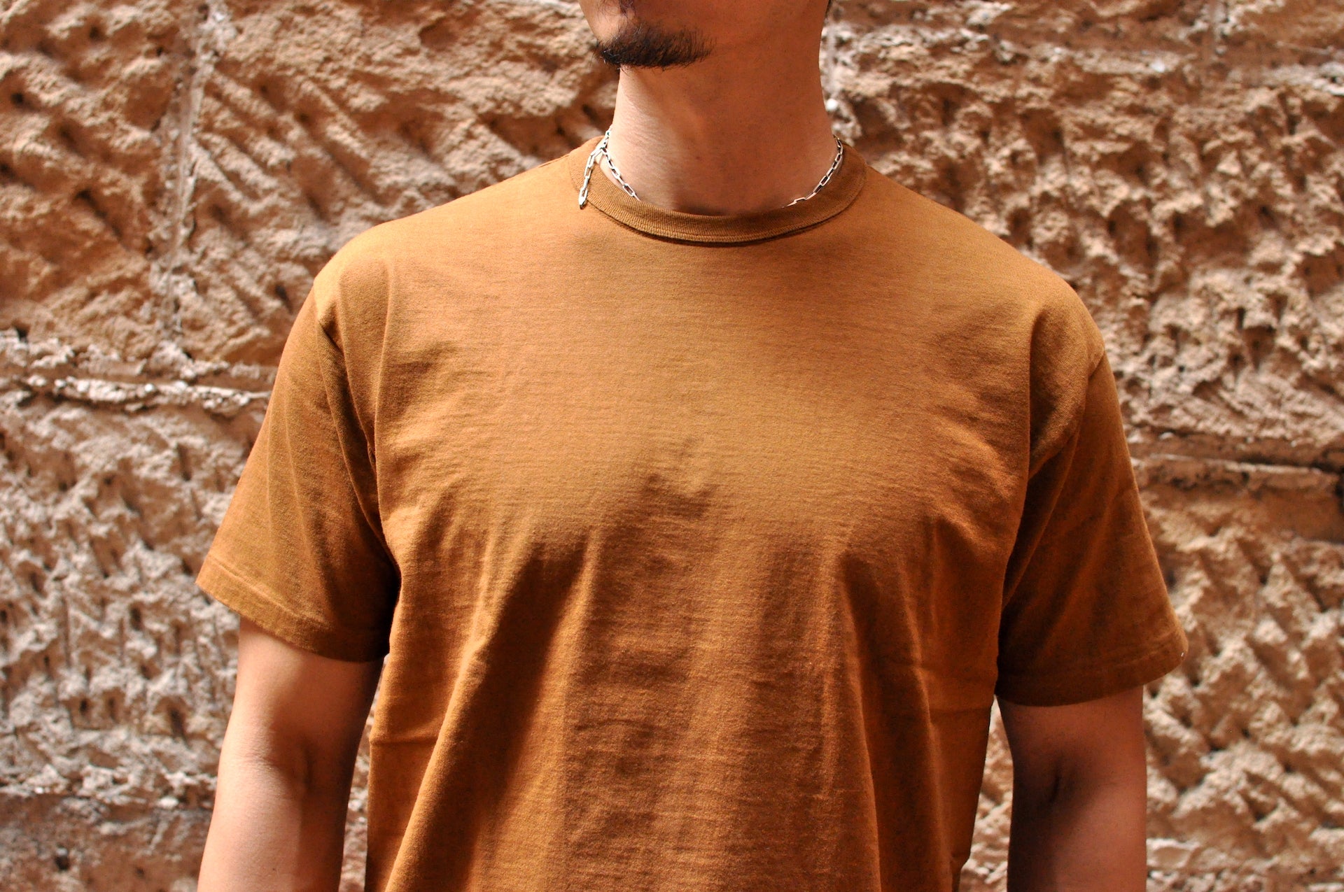 Unique Garment 7oz 'Airy' Plain Loopwheel Tee (Brown)