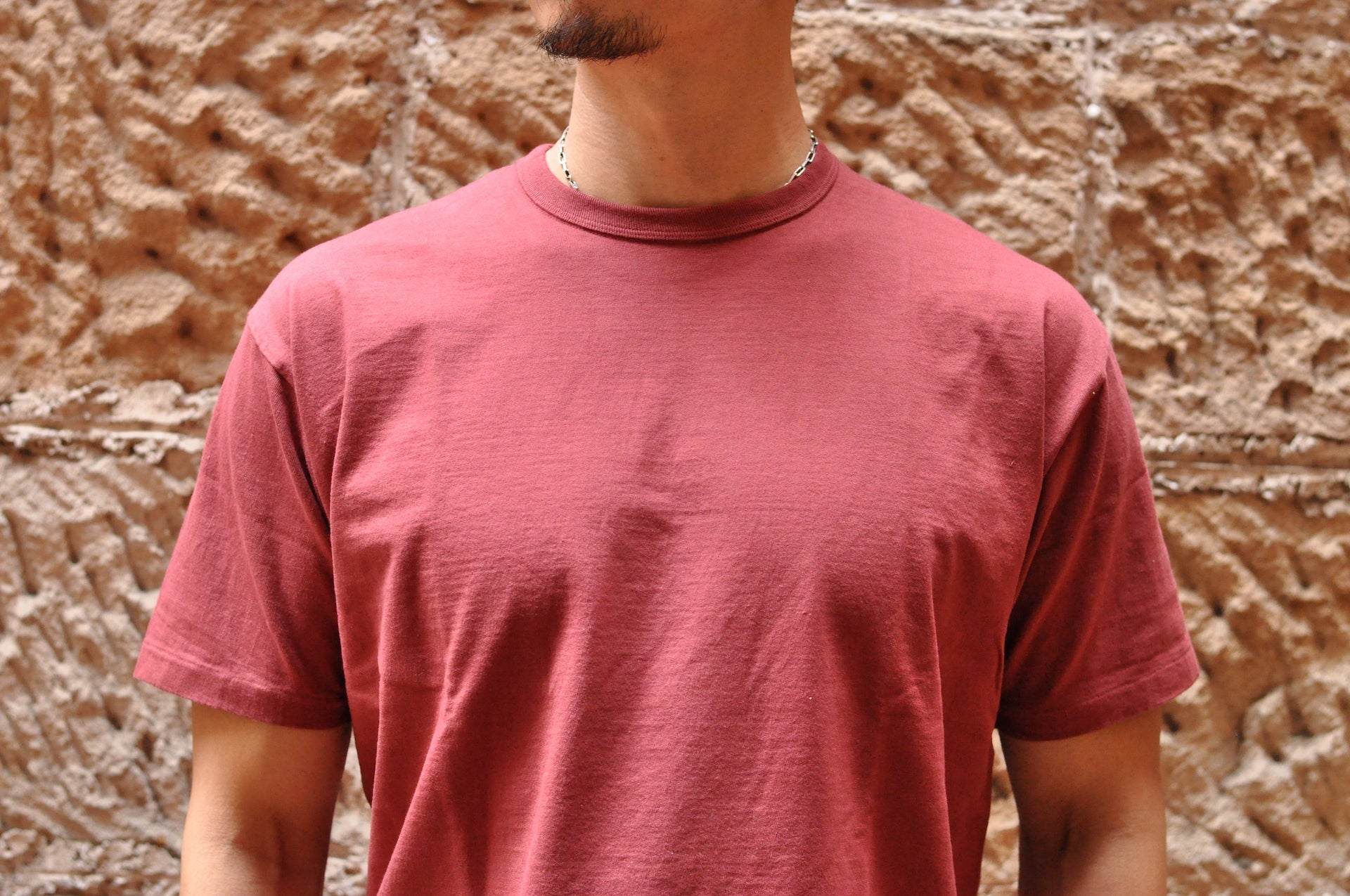 Unique Garment 7oz 'Airy' Plain Loopwheel Tee (Burgundy)