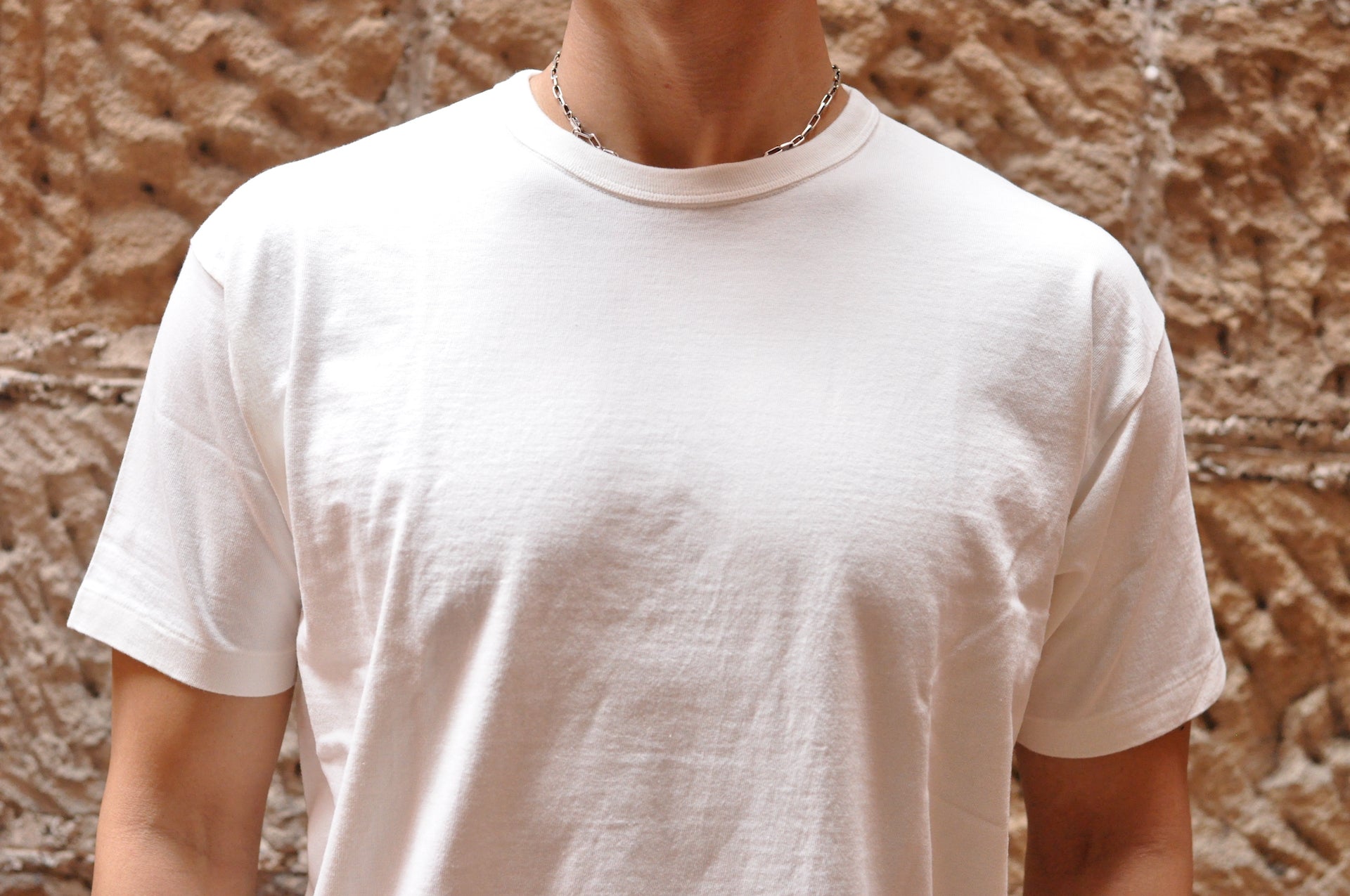 Unique Garment 7oz 'Airy' Plain Loopwheel Tee (White)