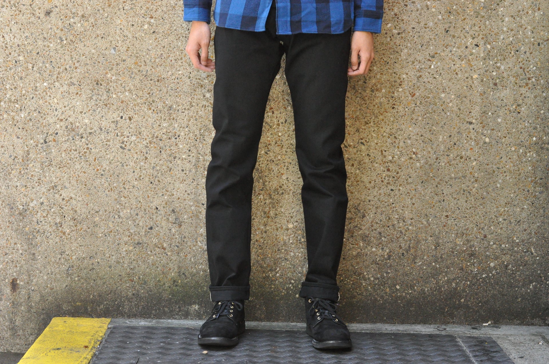 Unique Garment 1001BT 14oz 'Before Dawn' Black Denim (Tapered Fit)