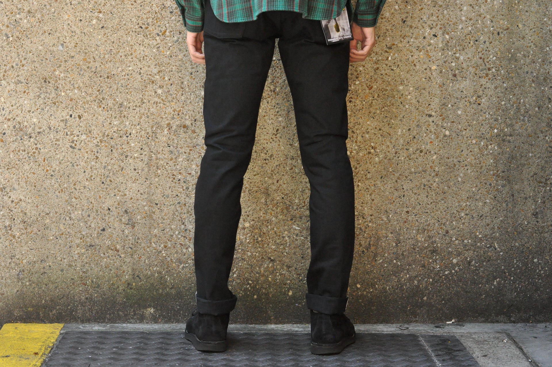 Unique Garment 1001BG 14oz 'Before Dawn' Black Denim (Gym Fit)