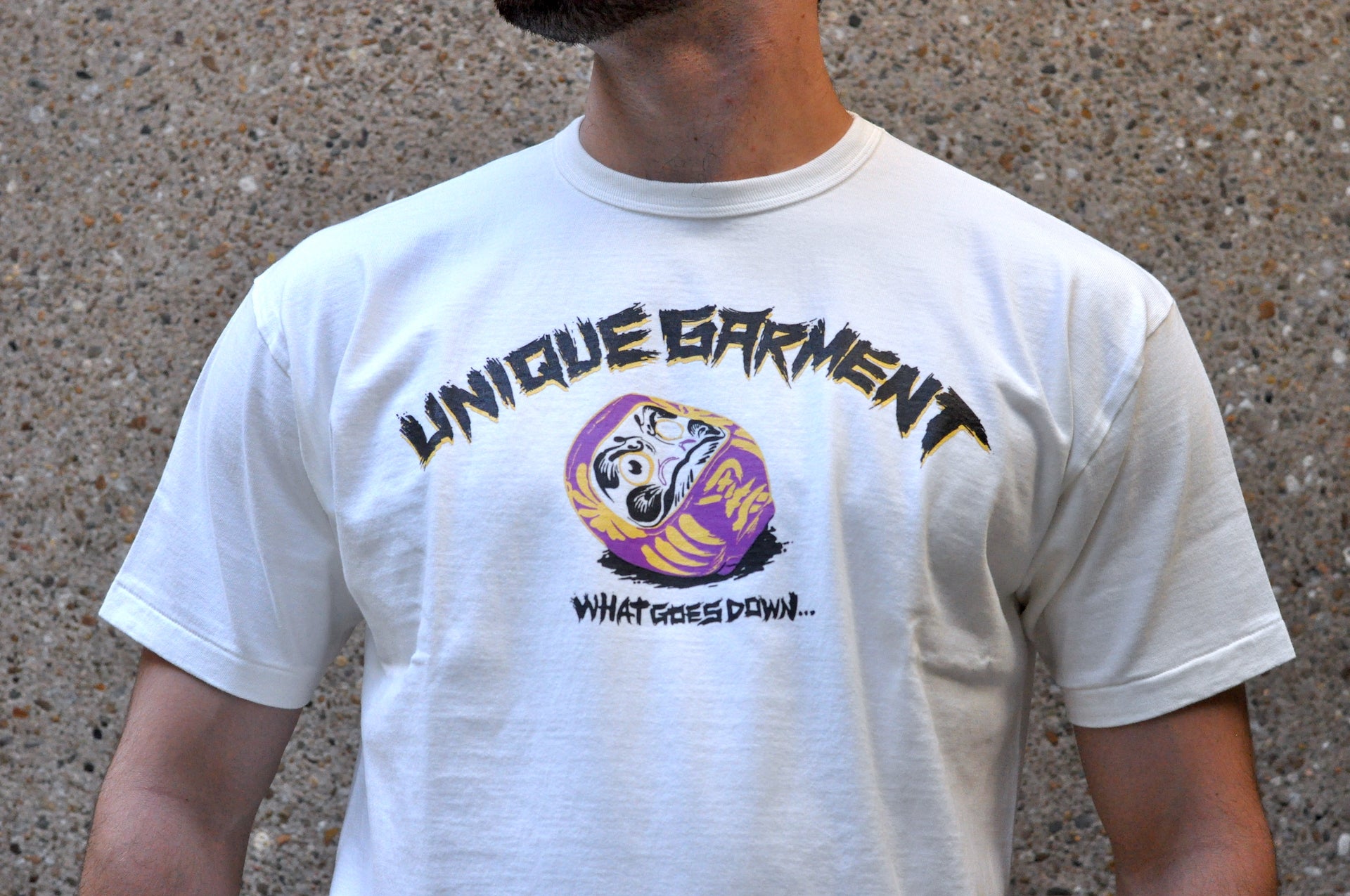 Unique Garment 'Must Go Up' Loopwheel Tee (White)