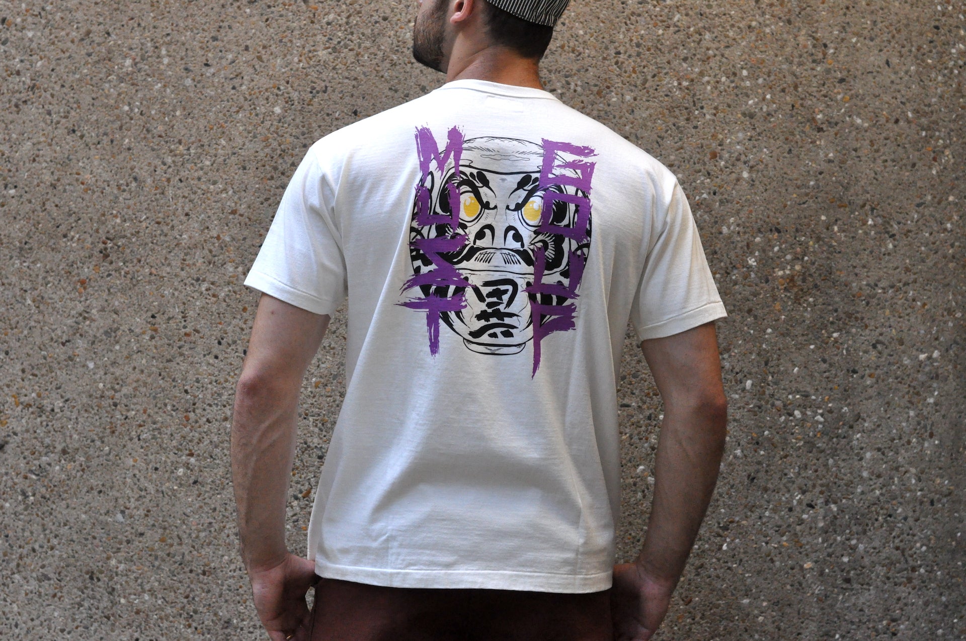 Unique Garment 'Must Go Up' Loopwheel Tee (White)