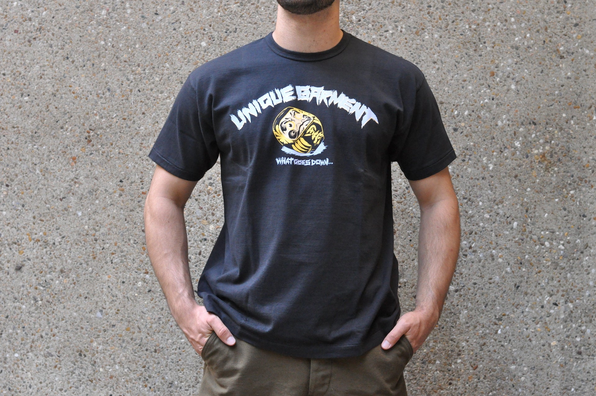 Unique Garment 'Must Go Up' Loopwheel Tee (Black)