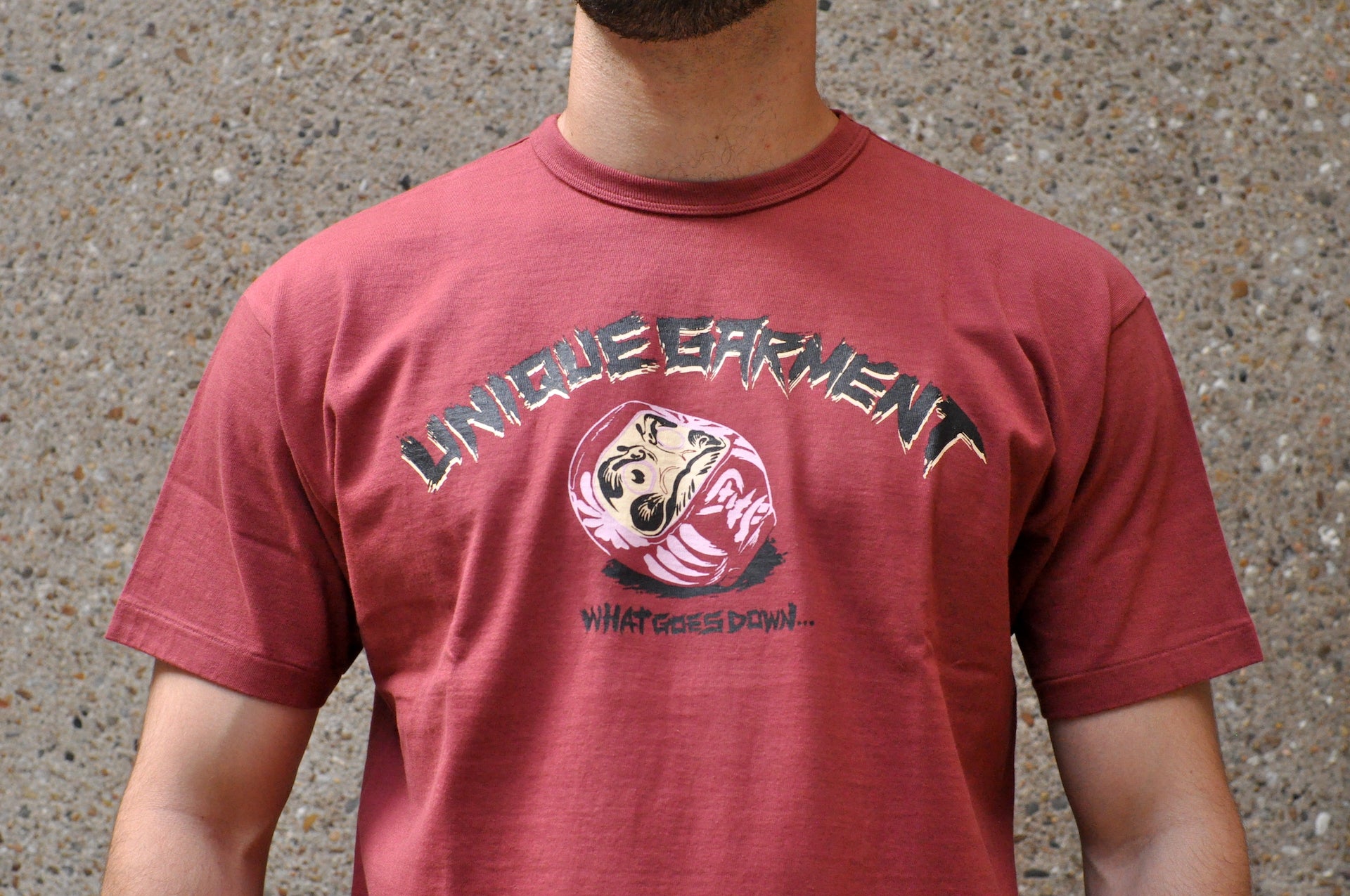 Unique Garment 'Must Go Up' Loopwheel Tee (Burgundy)