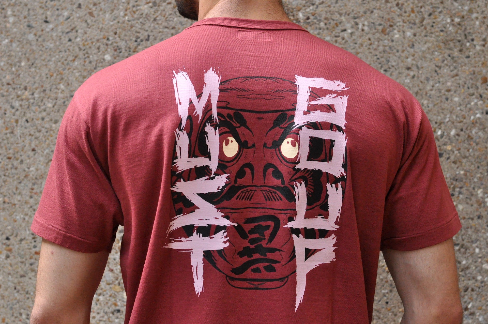 Unique Garment 'Must Go Up' Loopwheel Tee (Burgundy)