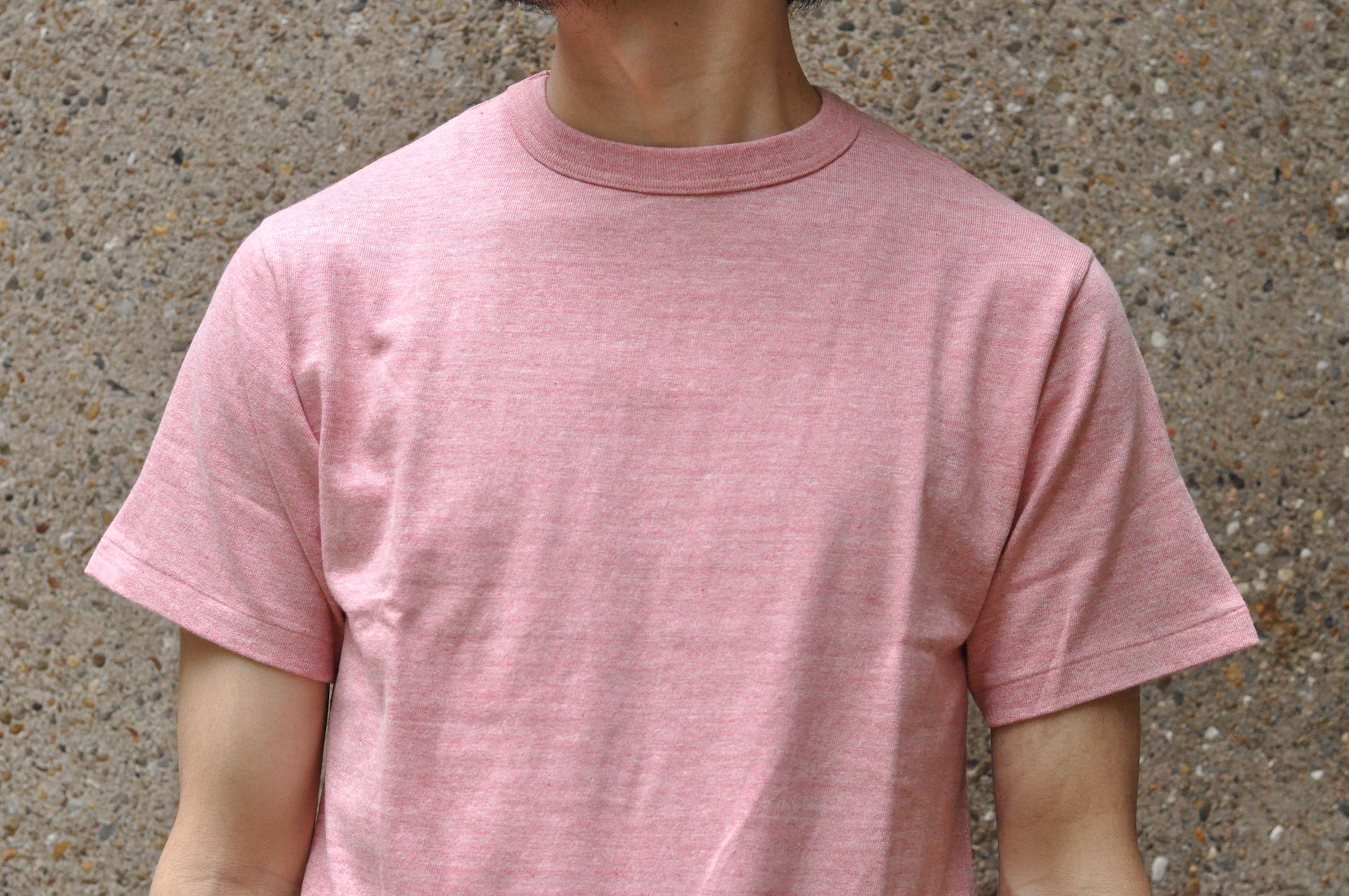 Warehouse 5.5oz Heather Athletic Loopwheeled Plain Tee (Red)