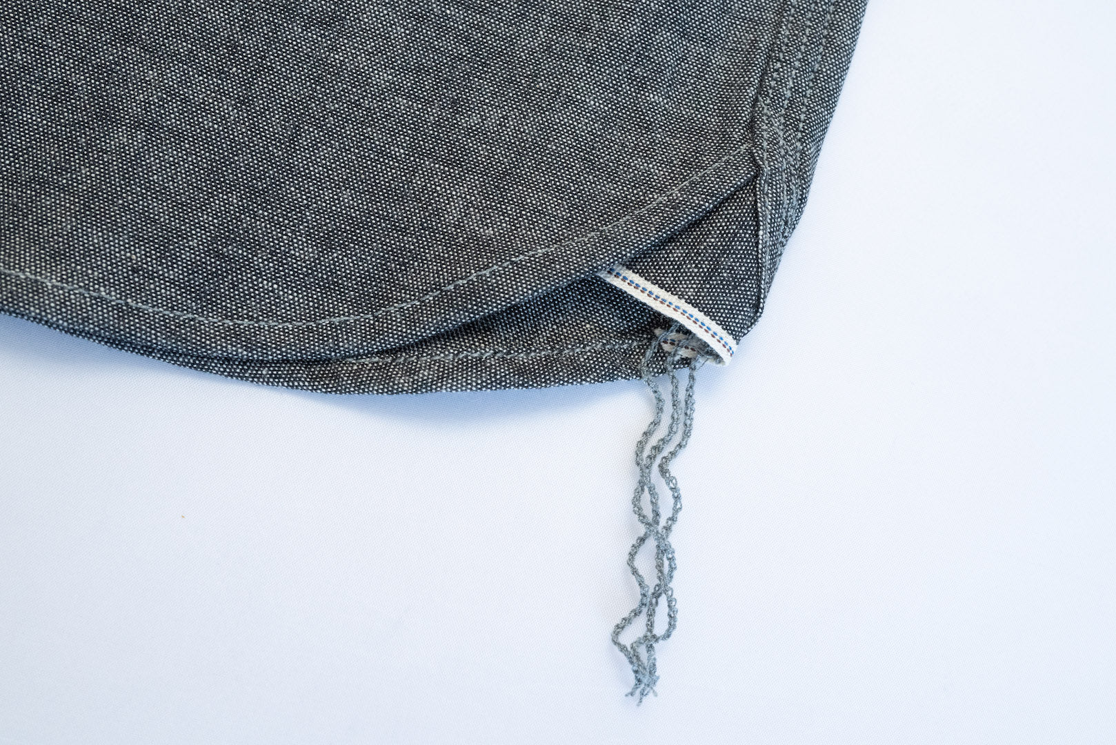 Unique Garment 9oz 'Stanley' Selvage Chambray Work Shirt (Grey)