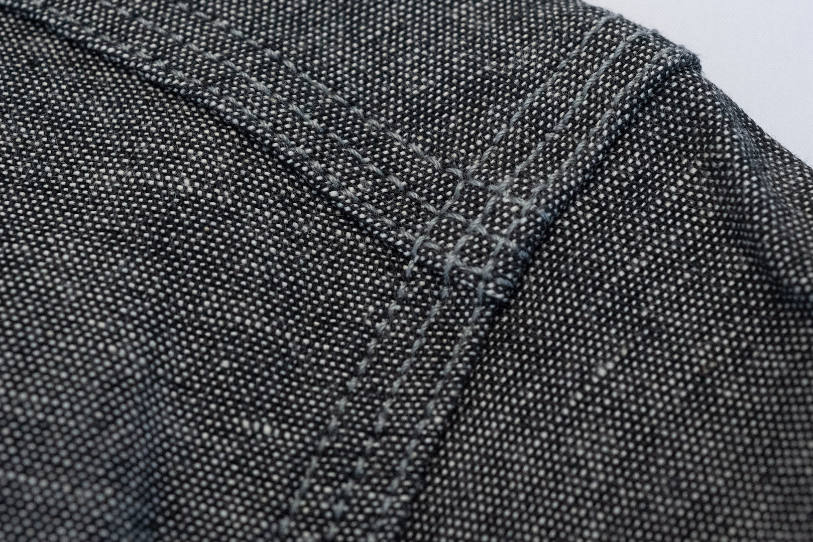 Unique Garment 9oz 'Stanley' Selvage Chambray Work Shirt (Grey)