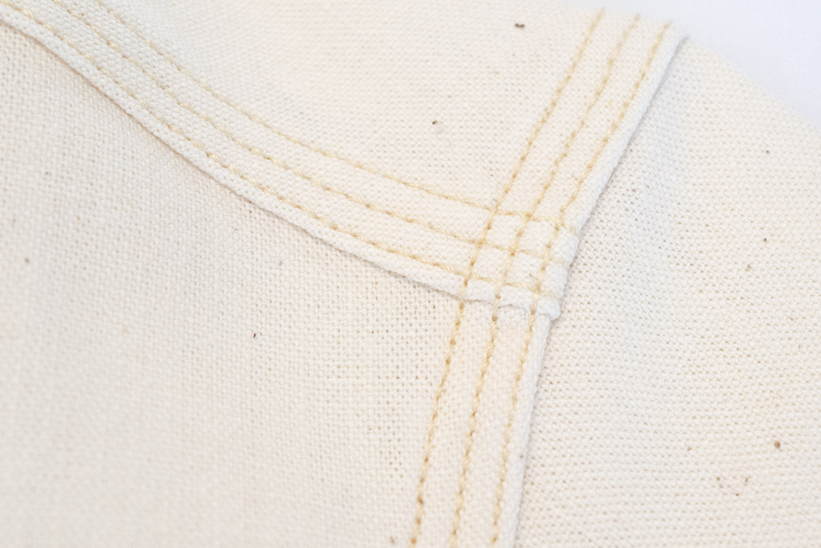 Unique Garment 9oz 'Stanley' Selvage Chambray Work Shirt (Cream)