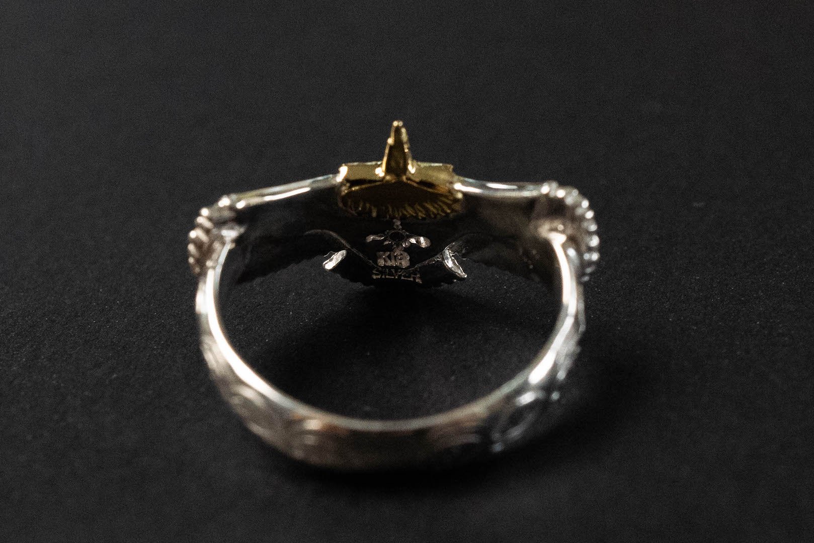 First Arrow's Eagle Ring with 18K Gold Head (R-180)