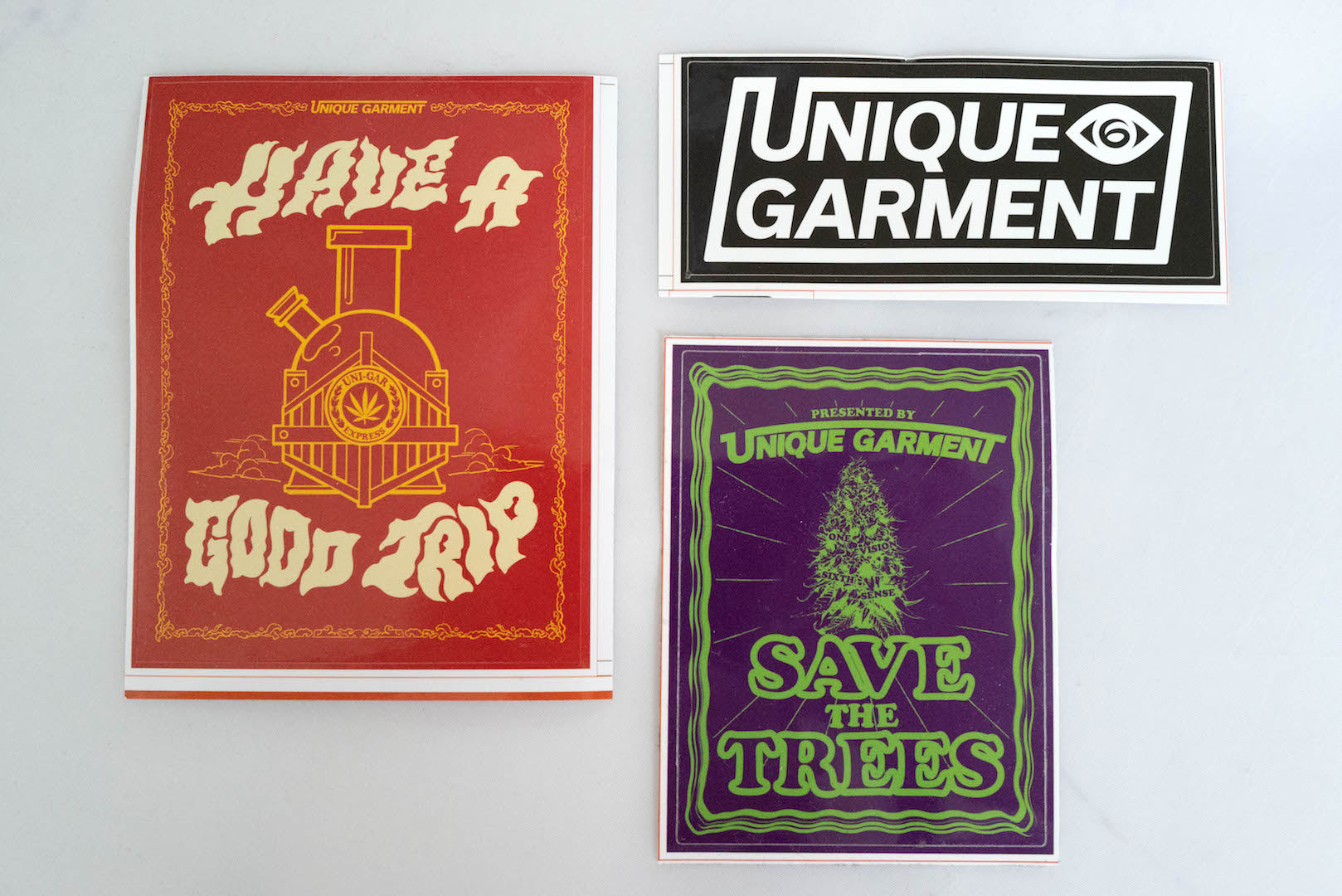 Unique Garment 'Have a Good Trip' Bandana (Purple)